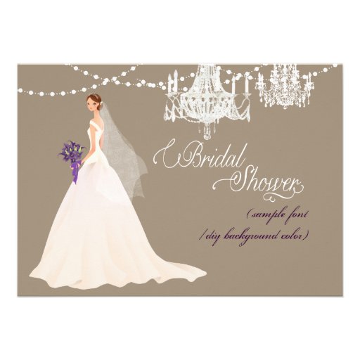 PixDezines bridal shower/DIY occasion+color Custom Invite