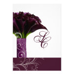 PixDezines burgundy calla/DIY background color Personalized Invitation