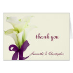PixDezines calla lilies, wedding thank you Card