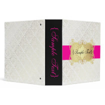 PixDezines Céline Damask, Cream+Pearl Binders