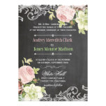 PixDezines chalkboard/rococo/vintage roses invitations