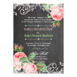 PixDezines chalkboard/rococo/vintage roses invitations