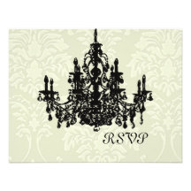 PixDezines Chandelier RSVP requires 5x7 invite