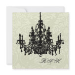 PixDezines Chandelier/white damask, Bridal Shower Invite