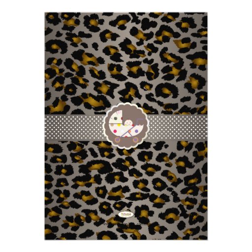 PixDezines cheetah/birth announcement/shower