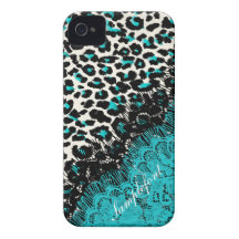 PixDezines cheetah+faux lace iPhone 4 Covers