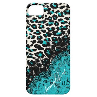 PixDezines cheetah faux lace iPhone 5 Case