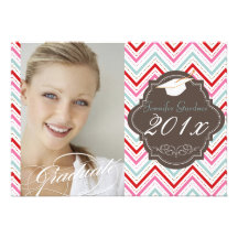 PixDezines chevron/2013 graduation Personalized Invites