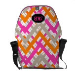 PixDezines Chevron/DIY background Courier Bags