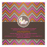 PixDezines chevron/pink+orange/baby shower/DIY Personalized Invitation