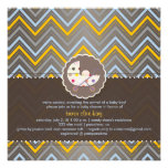 PixDezines chevron/yellow+blue/baby shower/DIY Custom Announcements