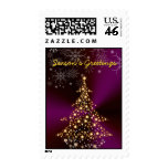 PixDezines Christmas Tree |Season's Greetings Postage Stamps