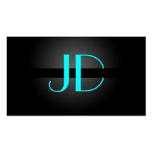 PixDezines Cool Neon Lights Monogram/DIY color Business Card Templates