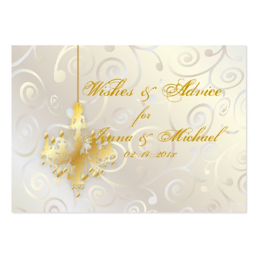 PixDezines Cupcake Swirls+Chandelier~Advice Cards Business Card Template (front side)