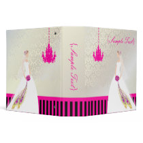 PixDezines Customize it, Here Comes the Bride Vinyl Binder