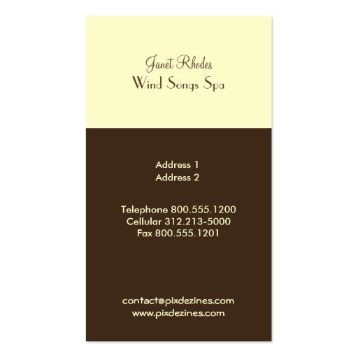 PixDezines Dandelions Profile Cards Business Card Template (back side)