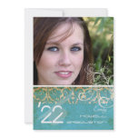PixDezines Desiree Damask/vintage turquoise Invites