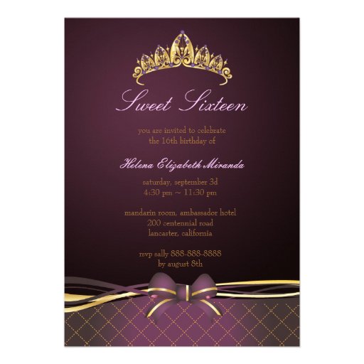 PixDezines Disco Ball Sweet 16/ princess/tiara Invitations