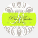 PixDezines diy color/damask wedding stickers