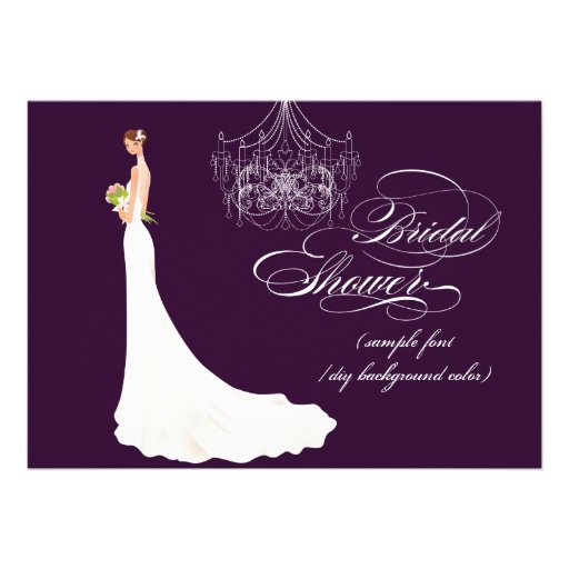 PixDezines DIY color+events/bridal shower Custom Invite