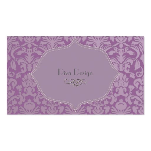 PixDezines diy color, flora damask Business Card Templates (front side)