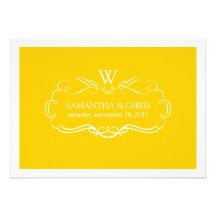 PixDezines DIY color/nouveau scrolls Personalized Announcement