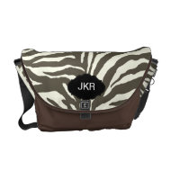 PixDezines diy color zebra stripes/monogram rickshawmessengerbag