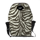 PixDezines diy color zebra stripes/monogram rickshaw messenger bags