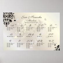 PixDezines Dolcè Damask/Seating Chart/Alpha Posters