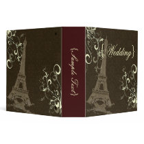 PixDezines Dolcè, La Tour Eiffel+Vanilla Swirls Vinyl Binders