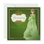 PixDezines Emerald Tiara/gown Quinceañera Custom Invites