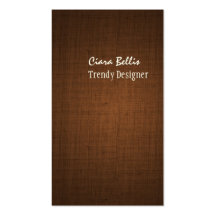 PixDezines faux linen espresso brown Business Card