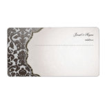 PixDezines faux platinum flora damask labels