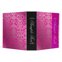 PixDezines Fidora / Faux SIlver Damask/DIY color Binder