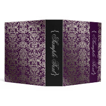 PixDezines Fidora / Faux SIlver Damask/DIY color Binders