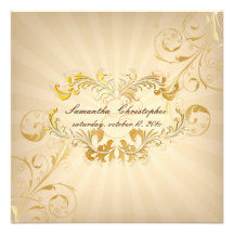 PixDezines Filigree+Gold+Vintage Personalized Invite