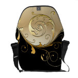 PixDezines Filigree Swirls/DIY color rickshaw messenger bags
