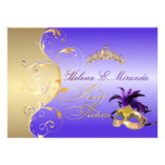 PixDezines filigree swirls/sweet 16 masquerade invitations