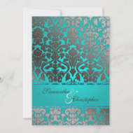 PixDezines Flora Damask Wedding Invitations