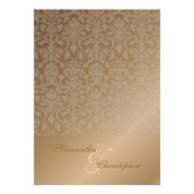 PixDezines Flora Damask Wedding Invitations
