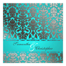 PixDezines Flora Damask Wedding Invitations
