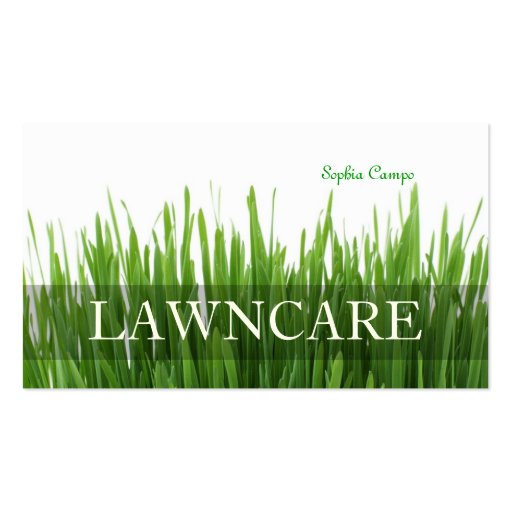 PixDezines fresh grass/gardener/DIY fonts Business Card