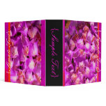 PixDezines Fuschia/Orange Hydranges Binder