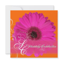 PixDezines Gerbera, pink/diy event! Custom Invitation