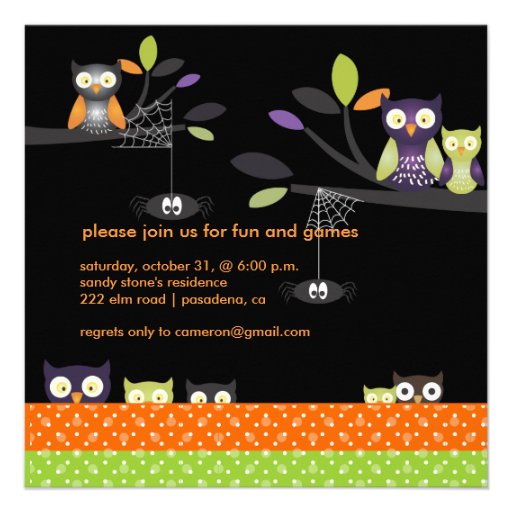 PixDezines Halloween, Trick or Treat Custom Invite