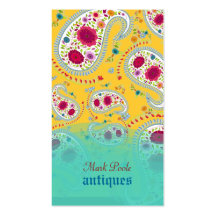 PixDezines handdrawn paisley/diy background Business Cards