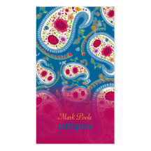 PixDezines handdrawn paisley/diy background Business Card Templates