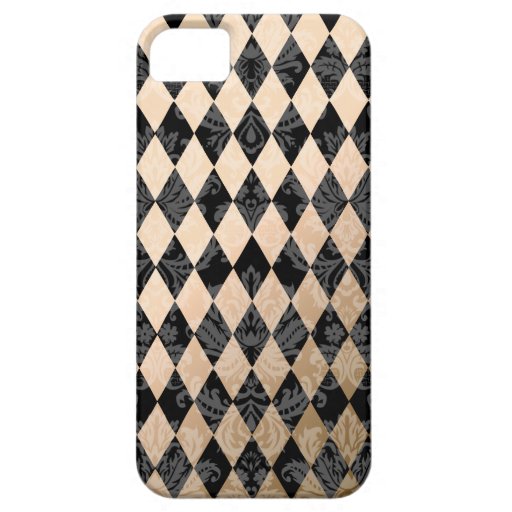 PixDezines Harlequin/Tan+black iPhone 5 Cases