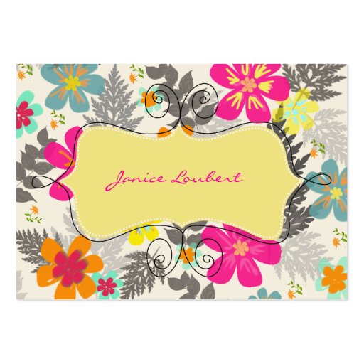 PixDezines Hawaiian Jungle/DIY Background color Business Card