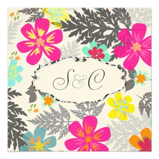 PixDezines Hawaiian Jungle/DIY background color Custom Announcement
